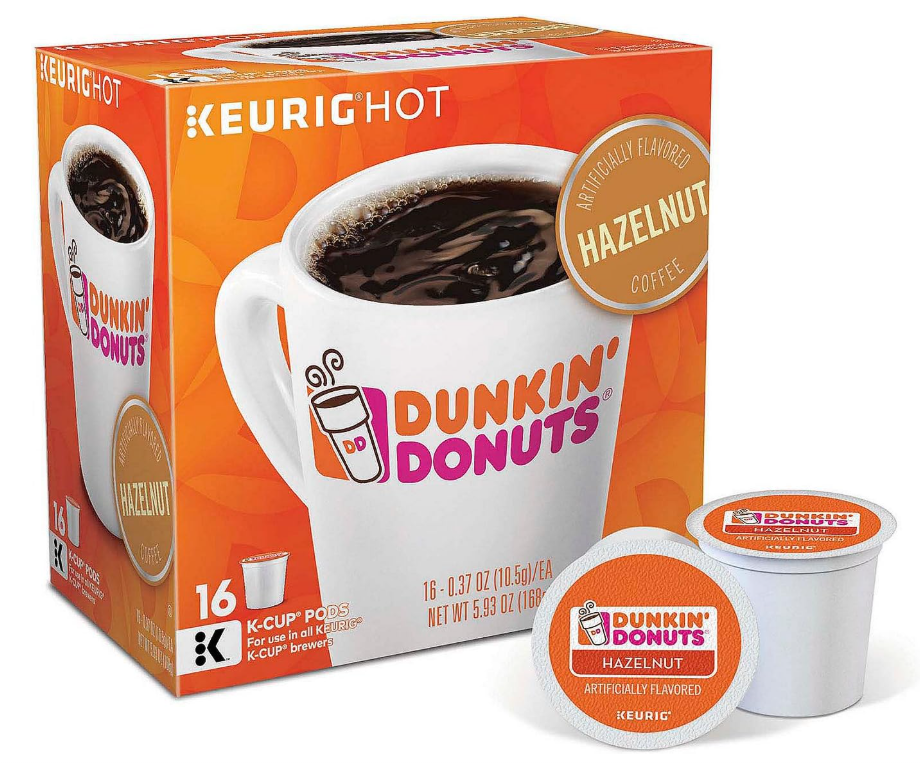 Keurig Dunkin' Hazelnut Coffee 16 Count K-Cup Pods