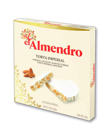 El Almendro Torta Imperial Almond Crunchy Turron 200g
