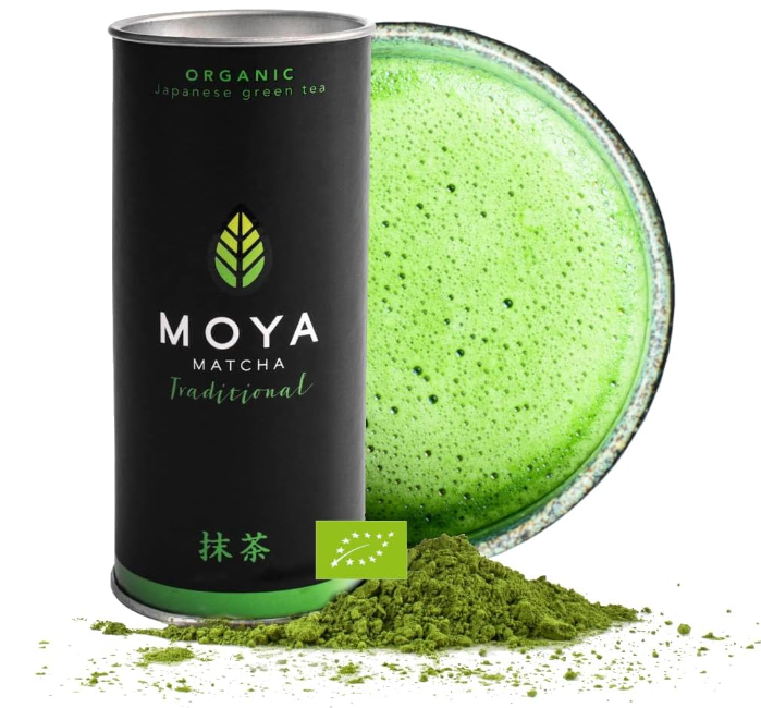 MOYA MATCHA Organic Tea Green Powder | 30g Traditional Grade | Perfect for Drinking with Water, Lattes, Smoothies & Lemonades
