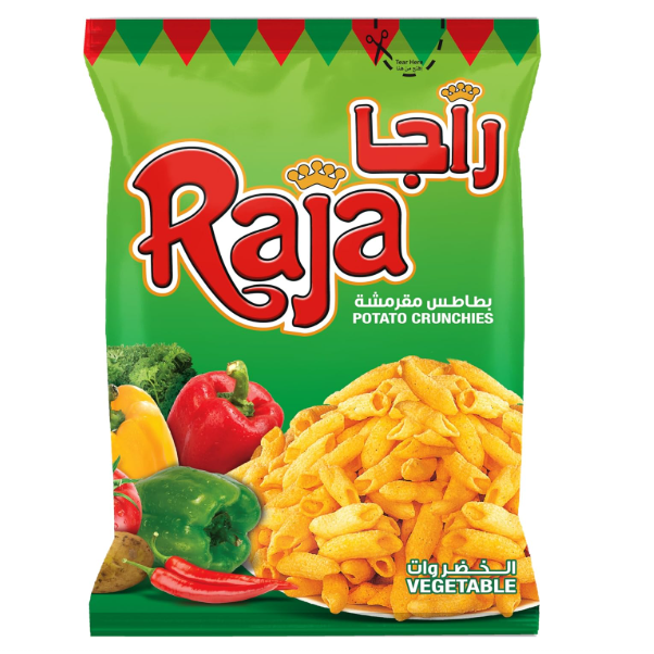 Raja Vegetable Flavor Potato Crunchies 140 g