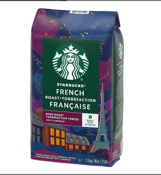 Starbucks French Roast Whole Bean Coffee, 40 Ounce