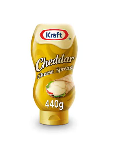Kraft Cheddar Cheese Spread Squeeze 440g