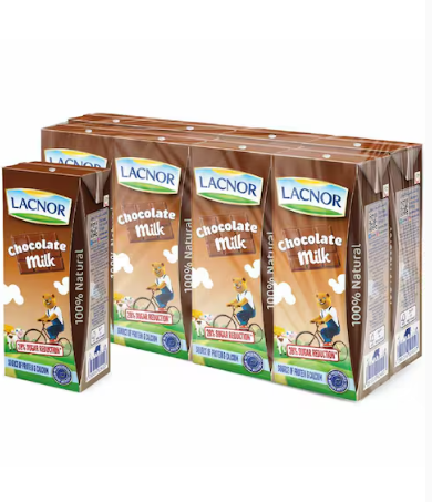 Lacnor Essentials Chocolate Milk 180ml Pack of 8