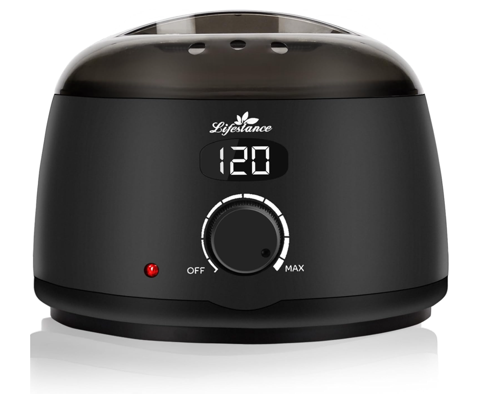 Lifestance Professional Wax Pot Warmer, L2 Premium Digital Wax Melt Machine for Hair Removal, 500ml 14oz LCD Wax Heater for Hard Wax Beads Fast Heat, Home Waxing for Body Brazilian Bikini Face Eyebrow