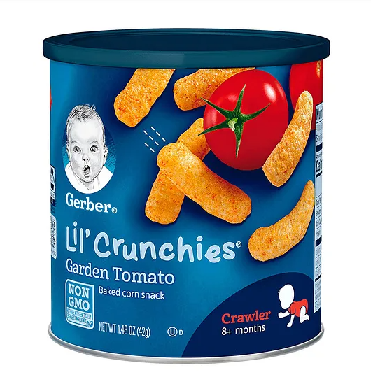 Gerber Lil Crunchies Garden Tomato - 42g