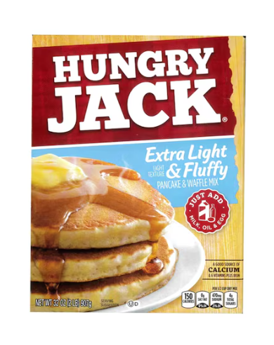 Hungry Jack Complete Extra Light And Fluffy Pancake And Waffle Mix 907g