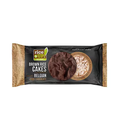 Rice Up! Brown Rice Cakes With Belgian Dark Chocolate 90g