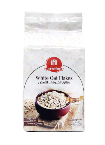 Carrefour White Oat Flakes 500g