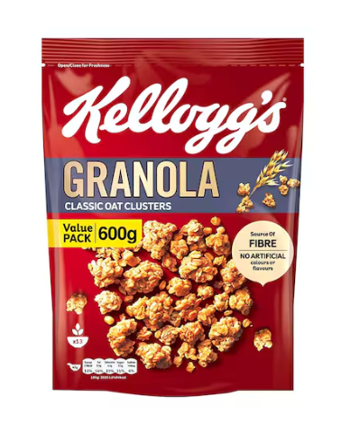Kellogg's Granola Classic Oat Clusters 600g