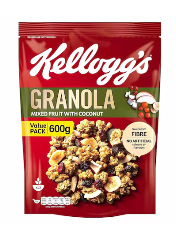 Kellogg's Granola Mixed Fruit with Coconut 600g