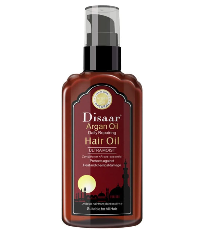 DISAAR Beauty Argan Hair Oil Ultra Moist Daily Repairing Rich Proteins and Vitamins Protect Hair from Plant Essence 120ml (ARGAN OIL)