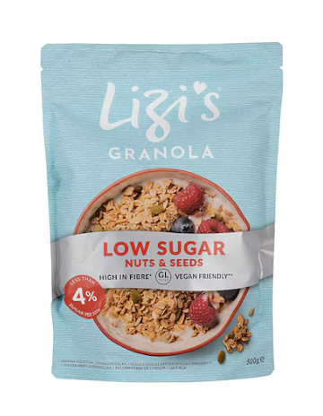 Lizis Low Sugar Granola 500g