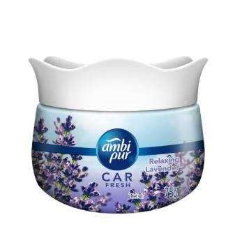 Ambi Pur Car Freshener Gel, Relaxing Lavender, 75 g