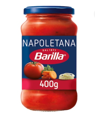 Barilla Napoletana Pasta Sauce with Italian Tomato and Basil 400g