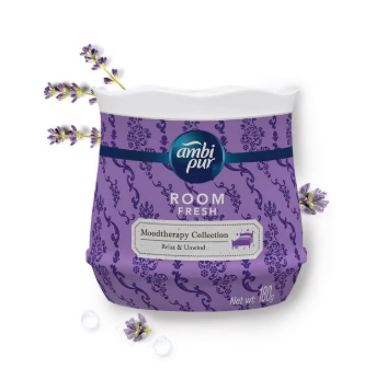 ambi pur Moodtherapy Collection Room Fresh Gel, Relax & Unwind - Lavender, 180 G