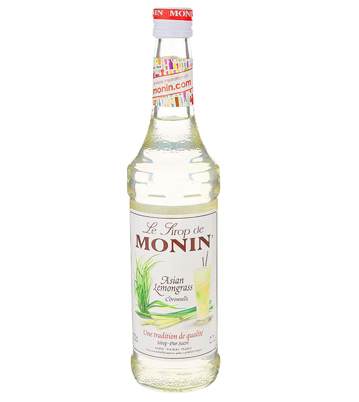 Monin Asian Lemongrass Syrup In Glass Bottle, 700 ml