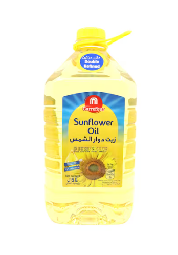 Carrefour Double Refined Sunflower oil 5L