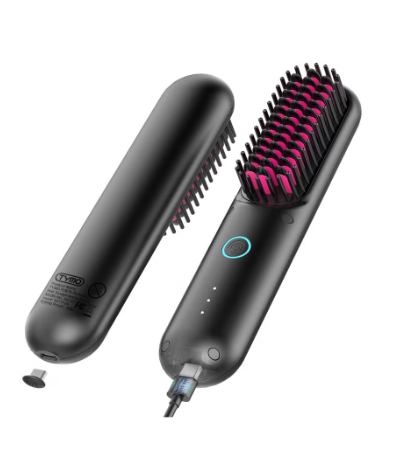 TYMO Porta Cordless Portable Hair Straightening Brush TY.HC120.BK - Black