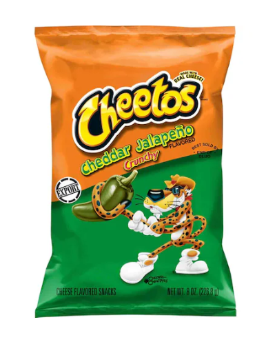 Cheetos Crunchy Cheddar Cheese Jalapeno Snacks 226.8g