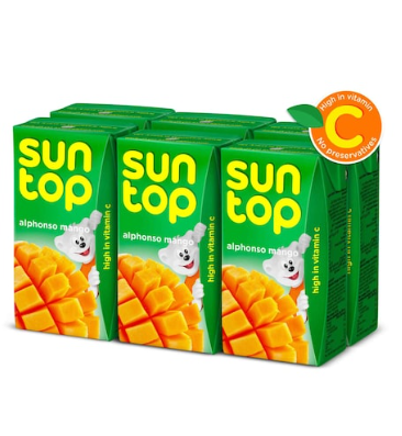 Suntop Alphonso Mango Juice 125ml Pack of 6