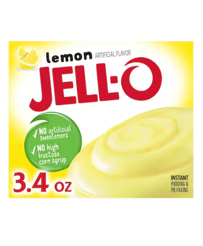Jell-O Lemon Instant Pudding And Pie Filling 96g