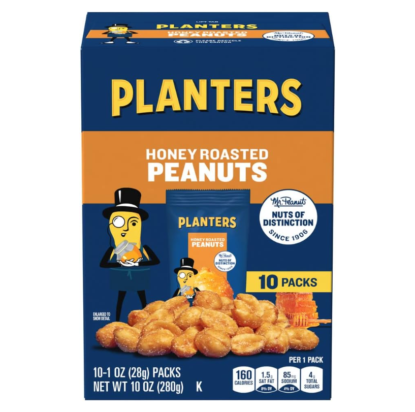 SeedsPlanters Dry Honey Roasted Peanuts (453 g) DLC: 25 Oct25 main image 1