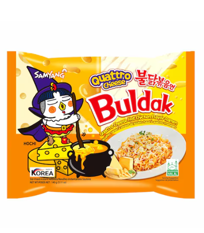 Samyang Quattro Cheese Buldak Hot Chicken Flavour Ramen 145g