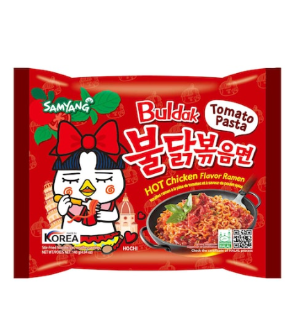 Samyang Buldak Tomato Pasta Hot Chicken Flavour Ramen 140g