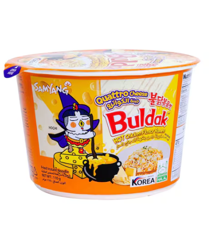 Samyang Quattro Cheese Buldak Hot Chicken Flavoured Ramen 110g