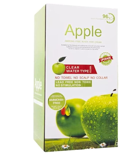 BLOOMING TIME Apple Ammonia-Free Black Hair Cream, No-Toxic, No Stimulation, Natural Black Hair Color cream - 500ml