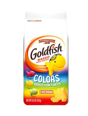 Pepperidge Farm Goldfish Baked Cheddar Colors Crackers 187g
