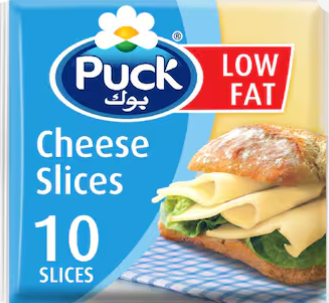 Puck Low Fat Cheese Slices 10 Slices, 200g