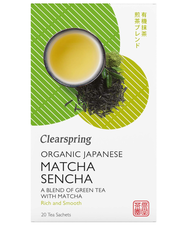 Clearspring Organic Japanese Matcha Sencha Green Tea 36 g, 20 Bags