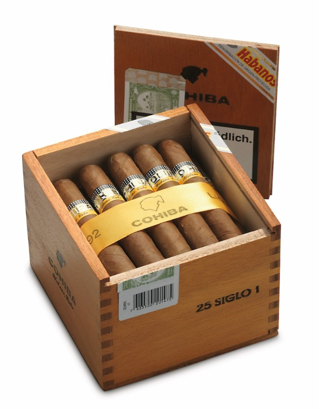Cohiba Siglo I Cigar-SLB Box of 25 | 4" Length, 40 Ring Gauge | Medium Strength with Classic Cohiba Flavor | 30-40 Minute Smoke | Premium Cuban Cigars-Dubai, UAE