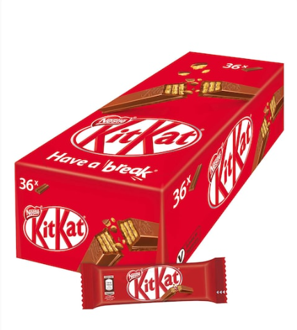 Nestle KITKAT 2 Finger Milk Chocolate Wafer 17.7g Pack of 36