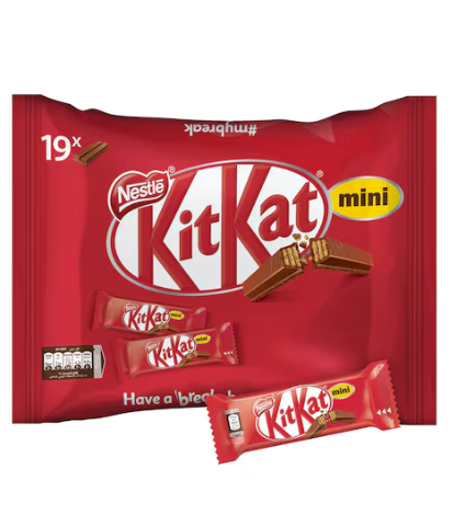 Nestle Kitkat 2 Finger Mini Milk Chocolate Wafers Bag 250g