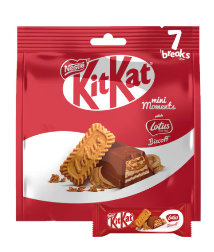 Nestle KitKat Mini Moments Chocolate With Lotus Biscoff 116.2g