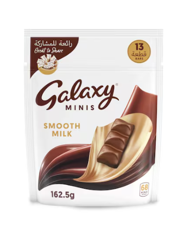Galaxy Chocolate Minis Smooth Milk Mini Chocolate Bars 13 Bars 162.5g