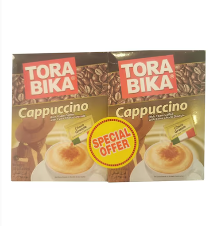 Torabika Cappuccino Coffee Mix Granule Sachets 25g Pack of 2
