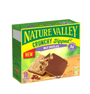 Nature Valley Crunchy Dipped Milk Chocolate Oats Bar 20g Pack of 8