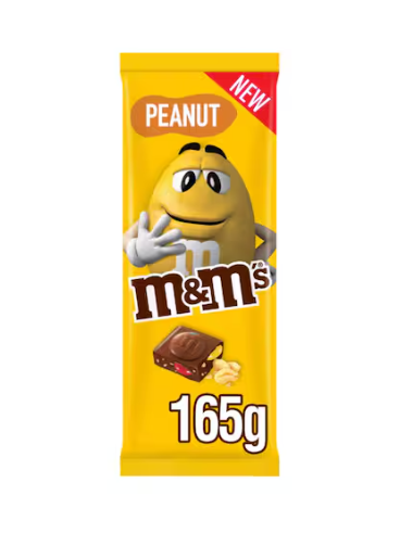 M&M's Peanut Chocolate Block 165g