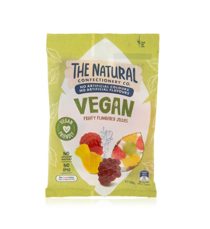 The Natural Confetionary Co. vegan fruity flavoured jellies 180g