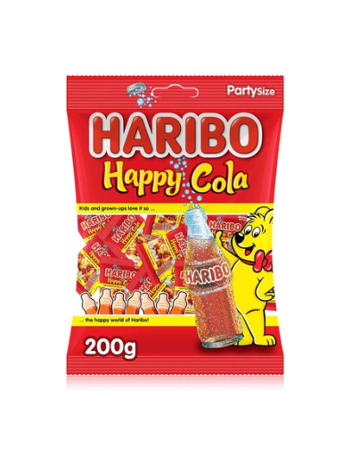 Haribo happy original happy cola mini bags 200g