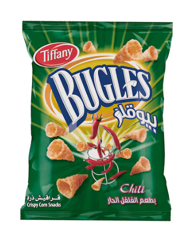 Tiffany Chili Bugles Chips Snack 125g