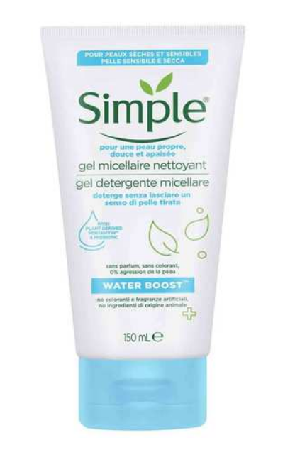 Simple Water Boost Facial Gel Wash 150ml