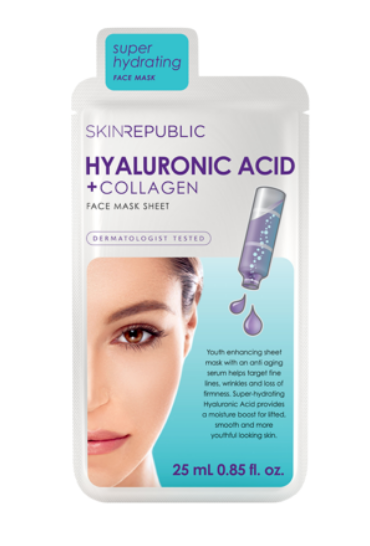 Skin Republic - Hyaluronic Acid + Collagen Face Mask Sheet 25ML