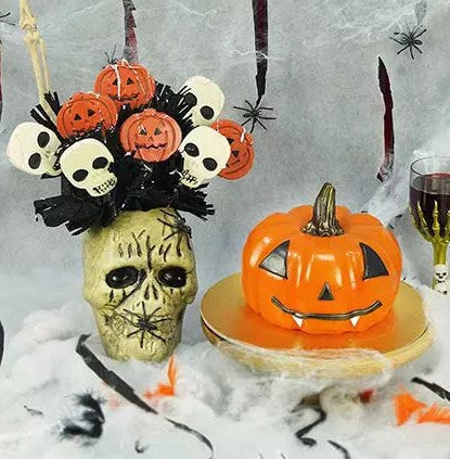 Skull Chooclates and Halloween Cake