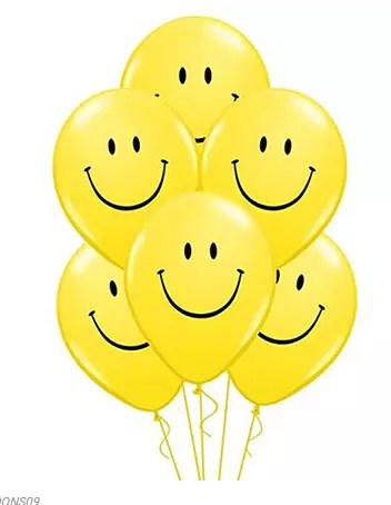 Smiley Helium Balloons