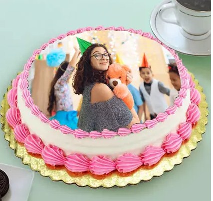 Special Birthday Photo Cake- Truffle Half Kg