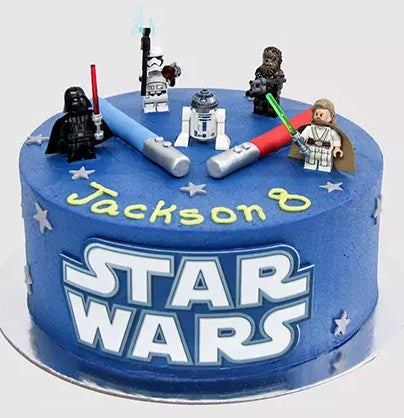 Star Wars Characters Chocolate Cake